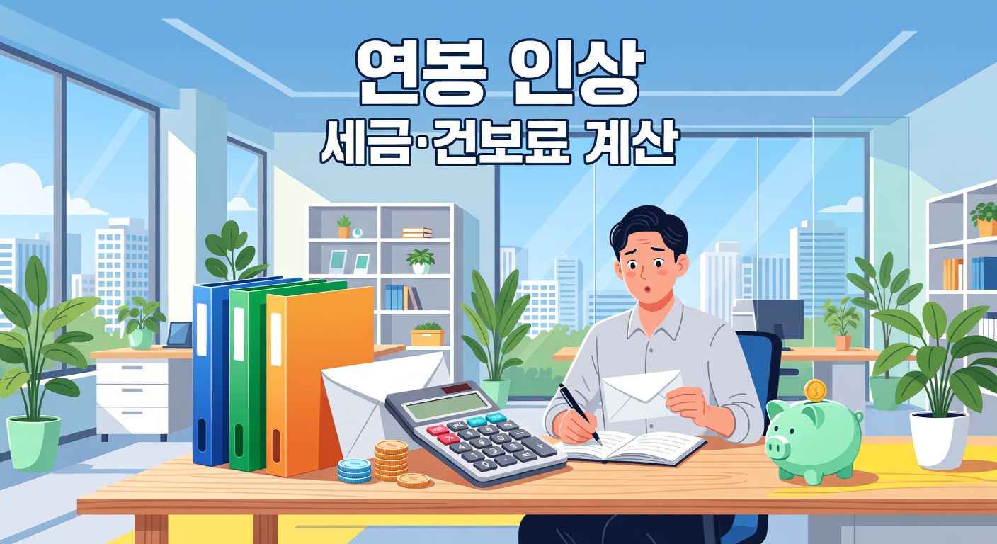 연봉 인상 후 세금·건보료 계산 — 2026년 바뀐 항목 체크리스트