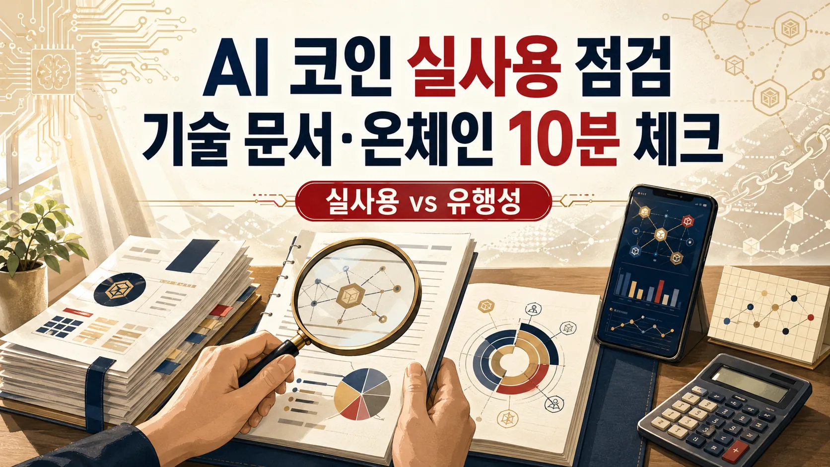AI 코인 실사용 점검 — Whitepaper·온체인 핵심 10분 체크