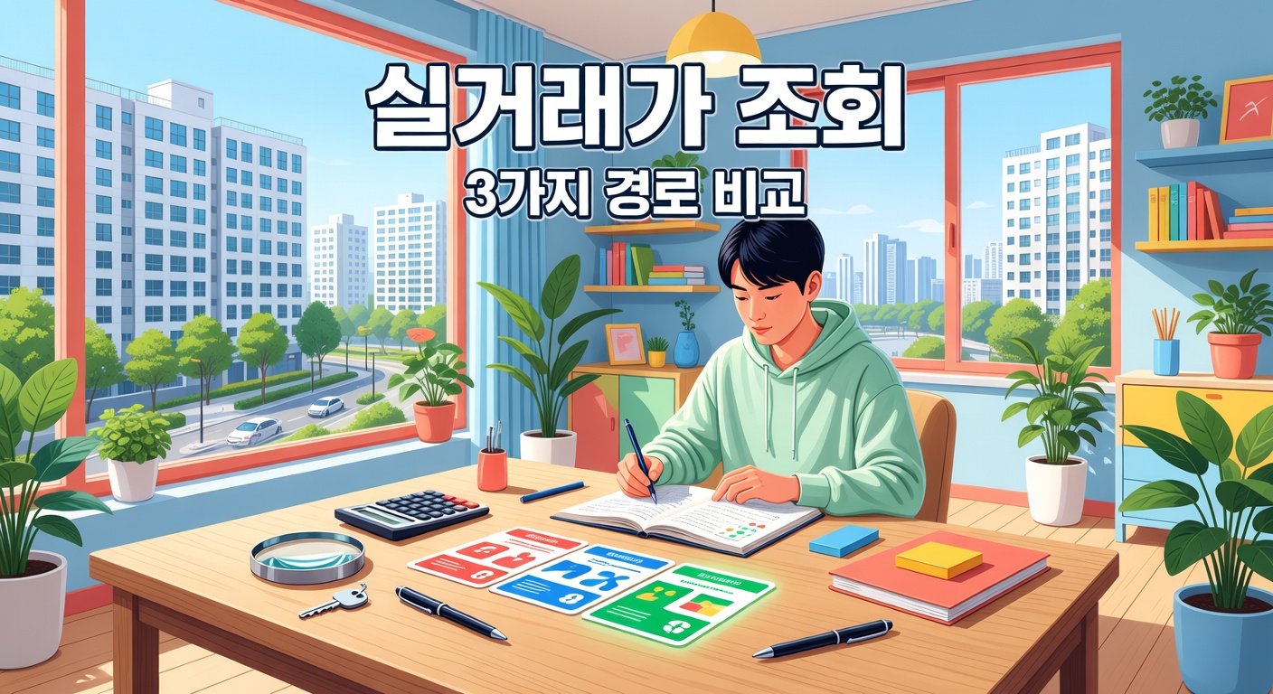 아파트 실거래가 조회 — 국토부·앱·포털 3가지 비교와 오류 해결