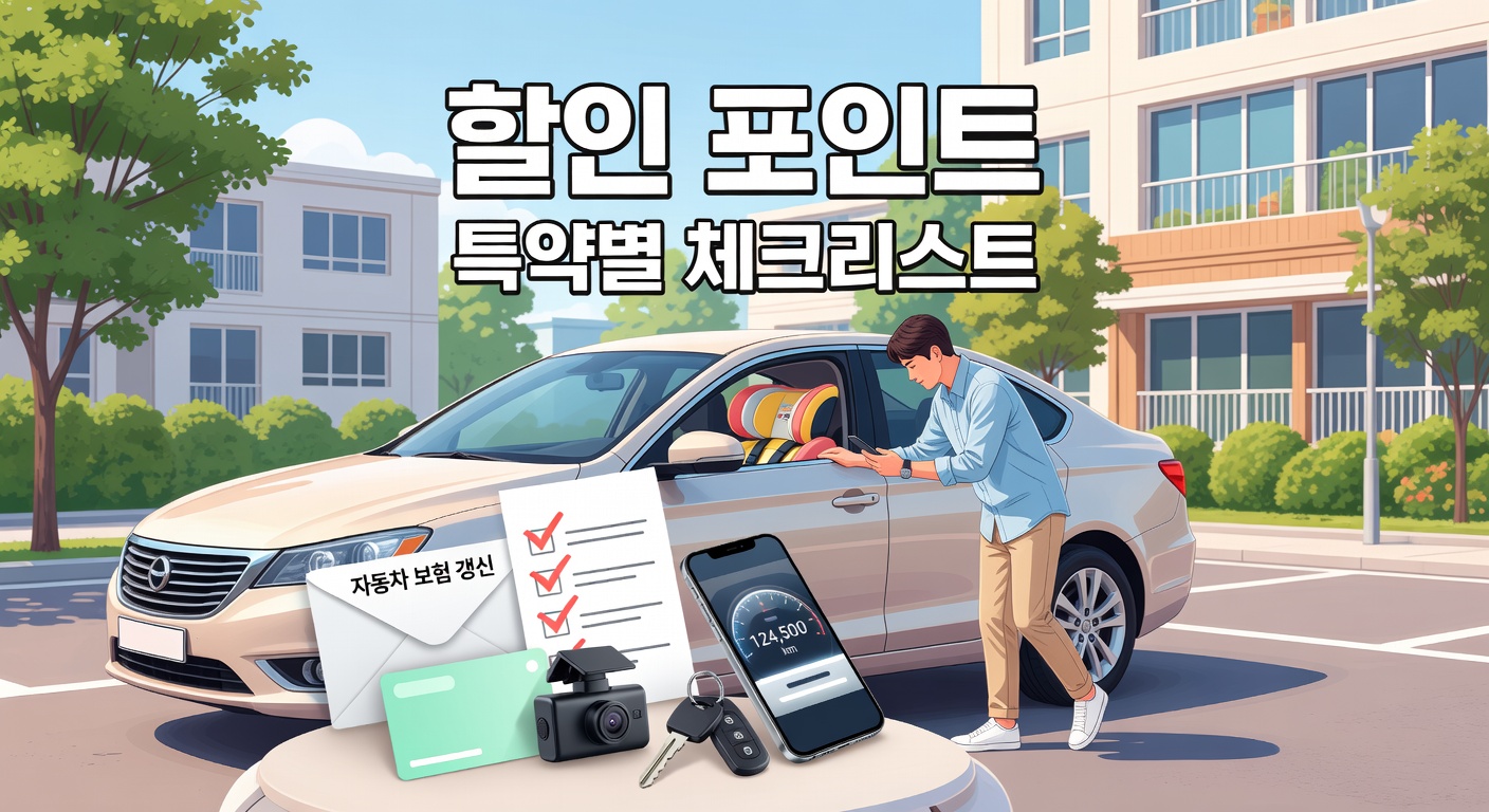 자동차보험 갱신 전 할인 포인트 — 특약별 체크리스트