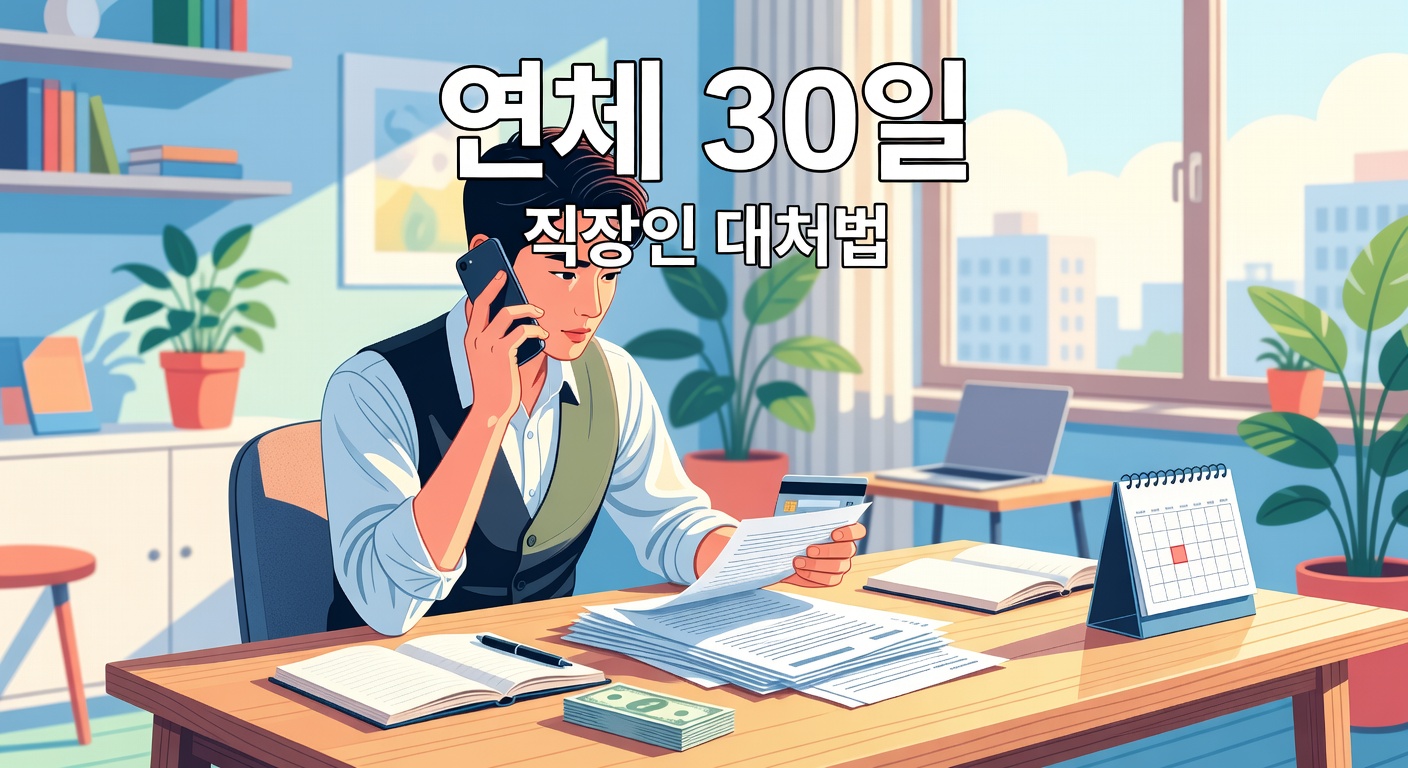 신용카드 연체 30일 대처법 — 직장인 실전 가이드