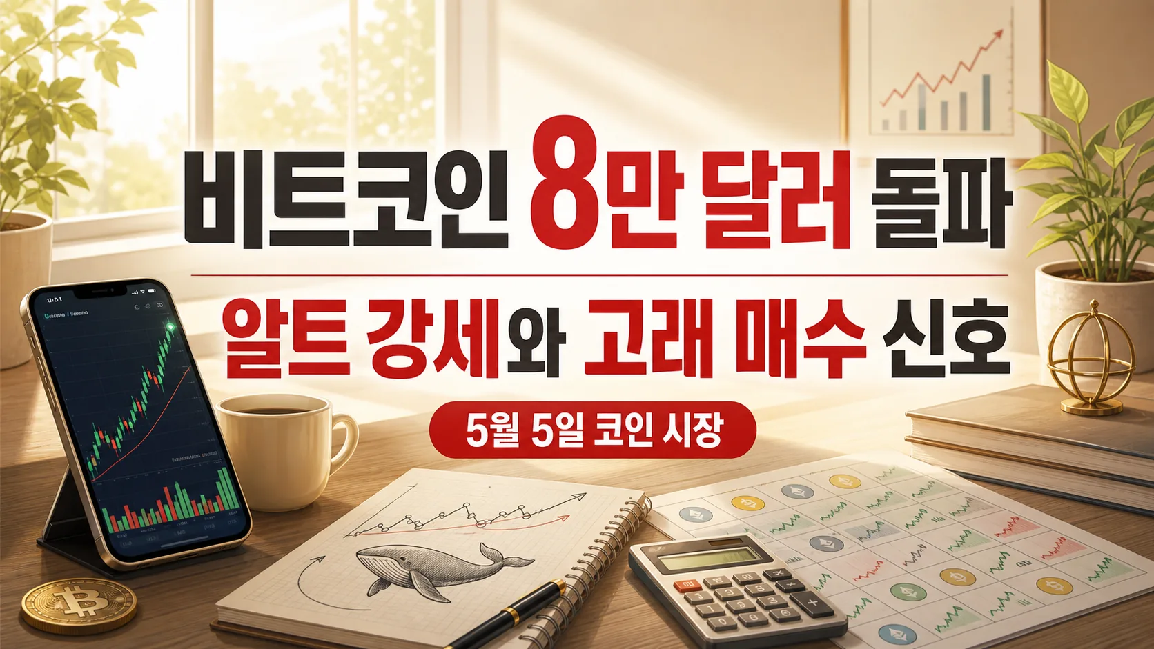 BTC 8만 달러 돌파 — 알트 강세 vs 고래 매수 신호 체크