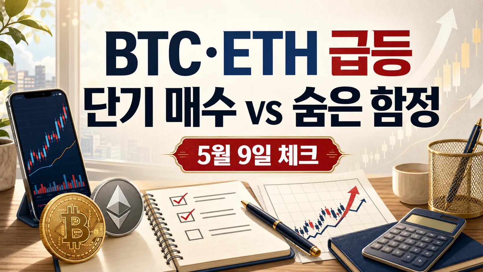 BTC·ETH 5% 급등 — 단기 매수 vs 숨은 함정 체크
