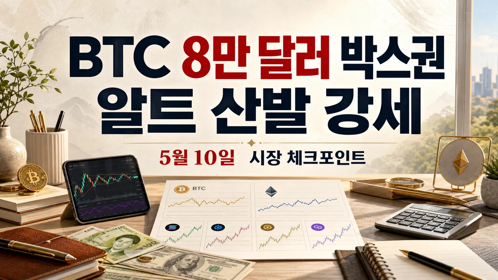 BTC 8만 달러 박스권·알트 산발 강세, 내일 방향은?