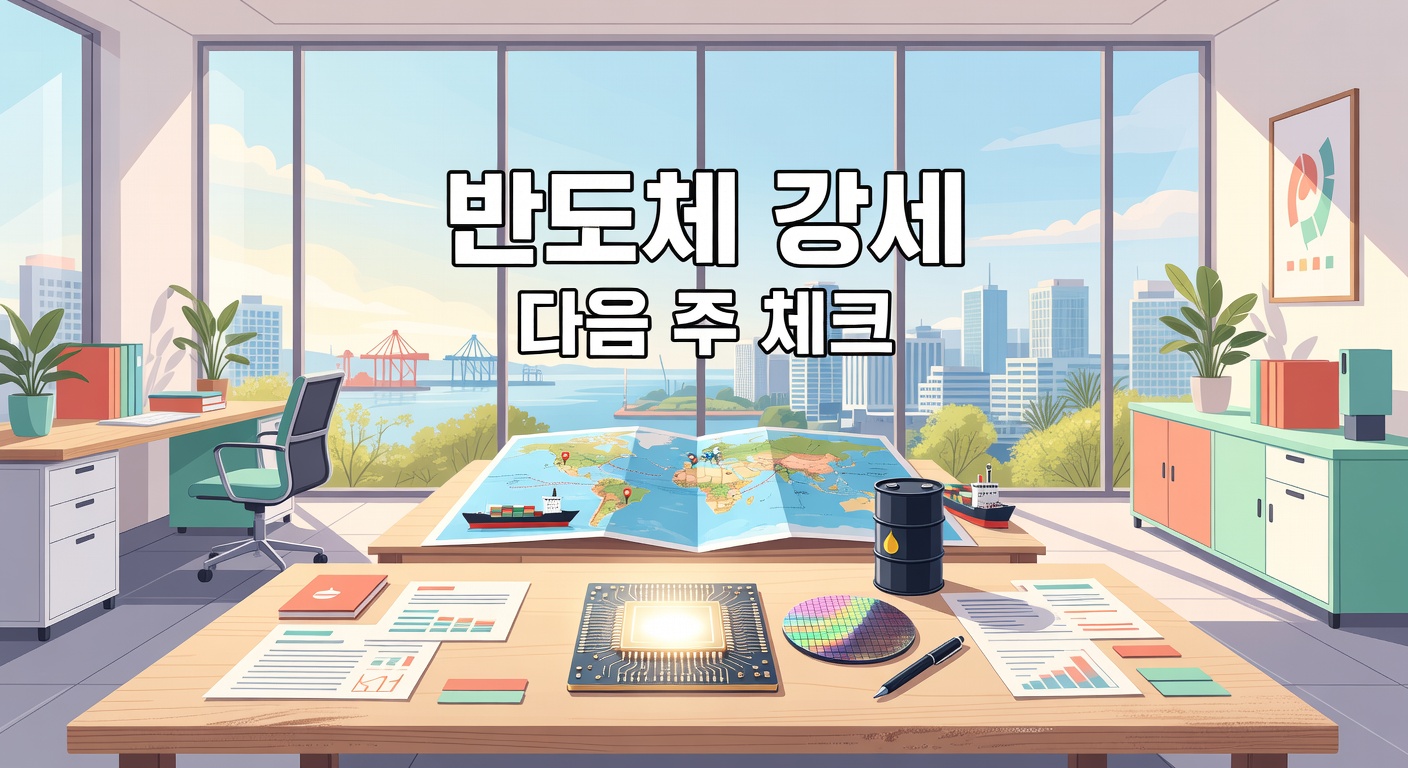 반도체 강세 vs 지정학 리스크, 다음 주 투자 체크포인트