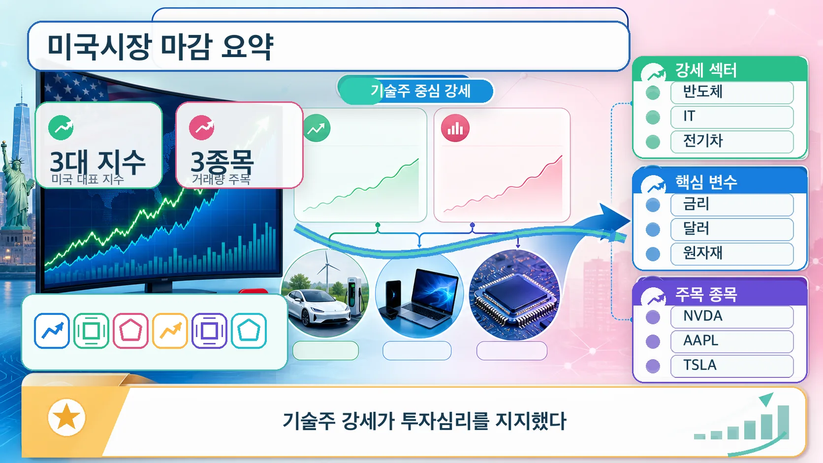 미국시장 기술주 흐름