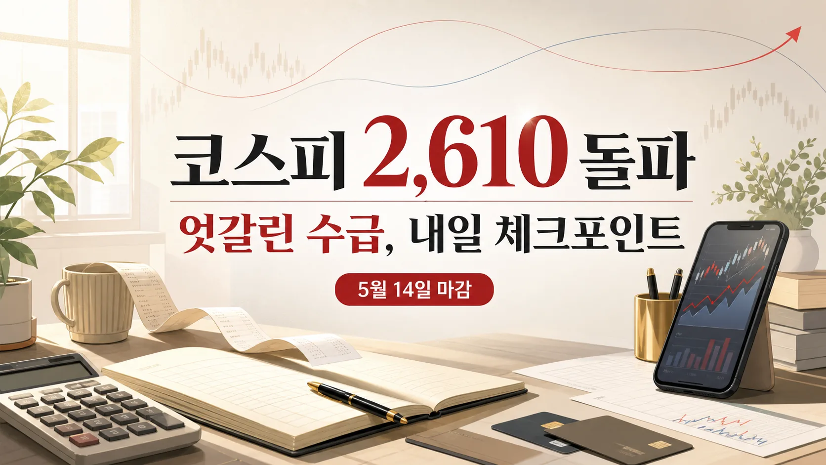코스피 2,610 돌파 — 외국인 매수 vs 기관 매도, 내일 장 체크포인트
