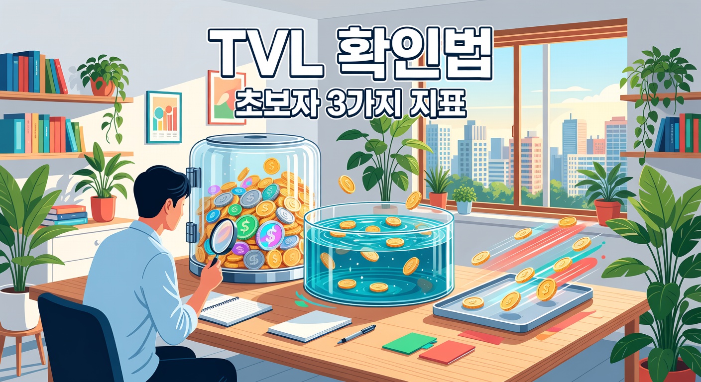 DeFi·AI 코인 TVL 확인법 — 초보자가 먼저 볼 3가지 지표