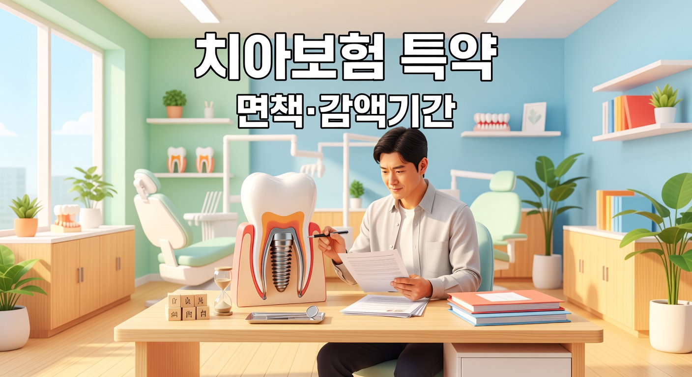 치아보험 임플란트·크라운 특약 — 면책·감액기간 함정, 놓치면 손해 보는 3가지