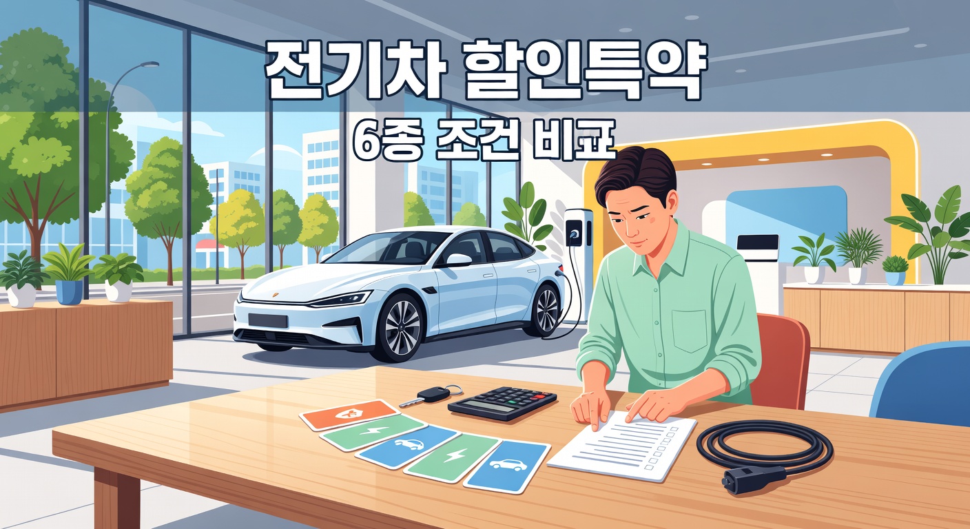 전기차 보험료 할인 특약 6종 — 가입 조건·할인율·주의점 비교