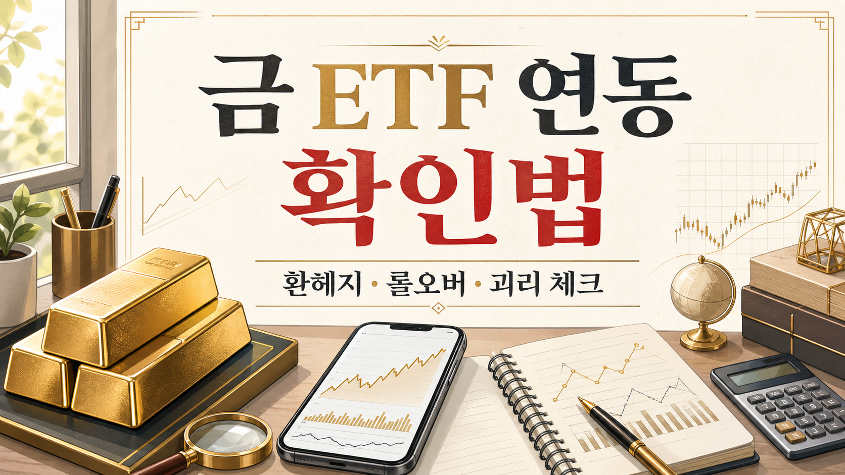 금 ETF 환헤지·롤오버 괴리 체크포인트 — 실제 금값 연동 확인법