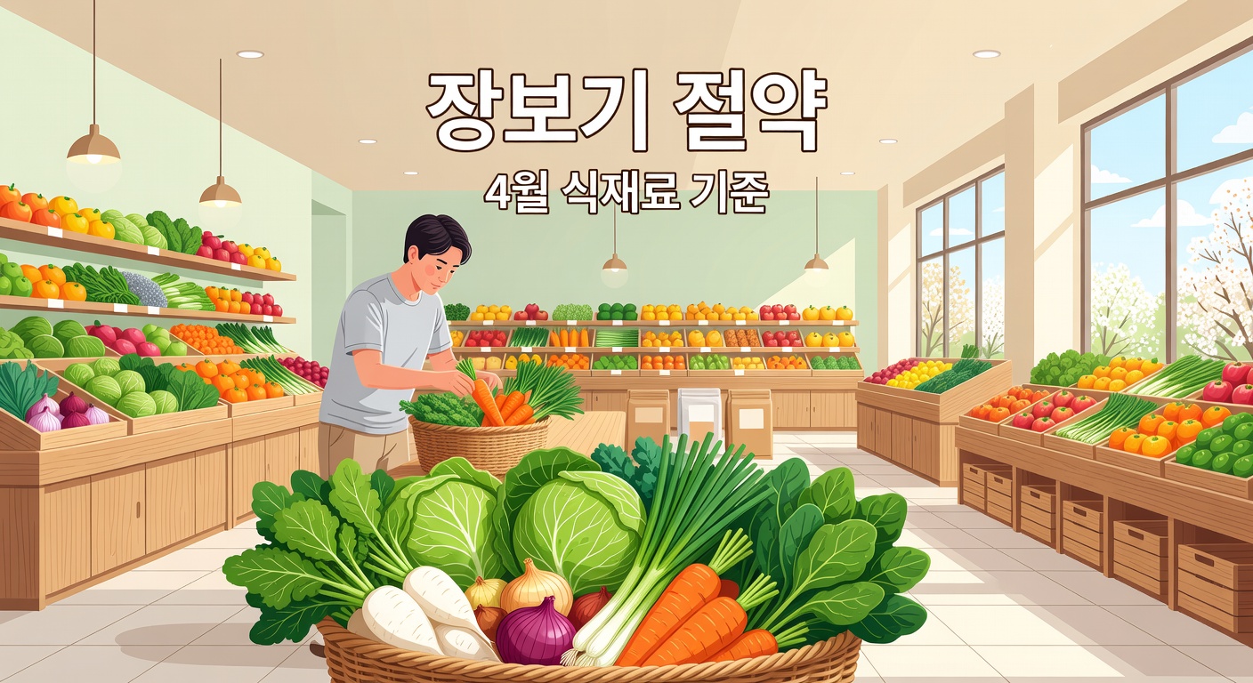 물가 상승 시 장보기 비용 절약 — 4월 식재료 기준 실전 리스트