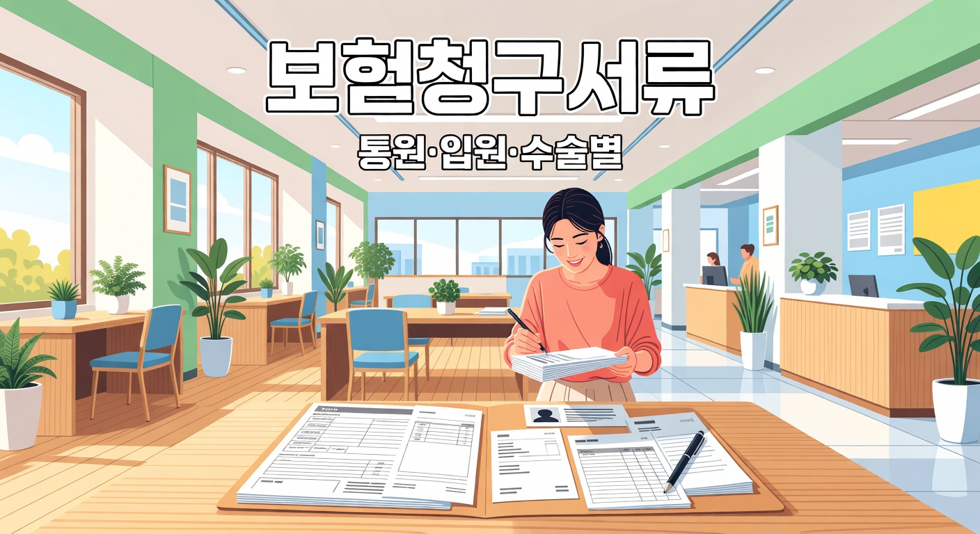 보험 청구 서류 총정리 — 통원·입원·수술별 체크리스트