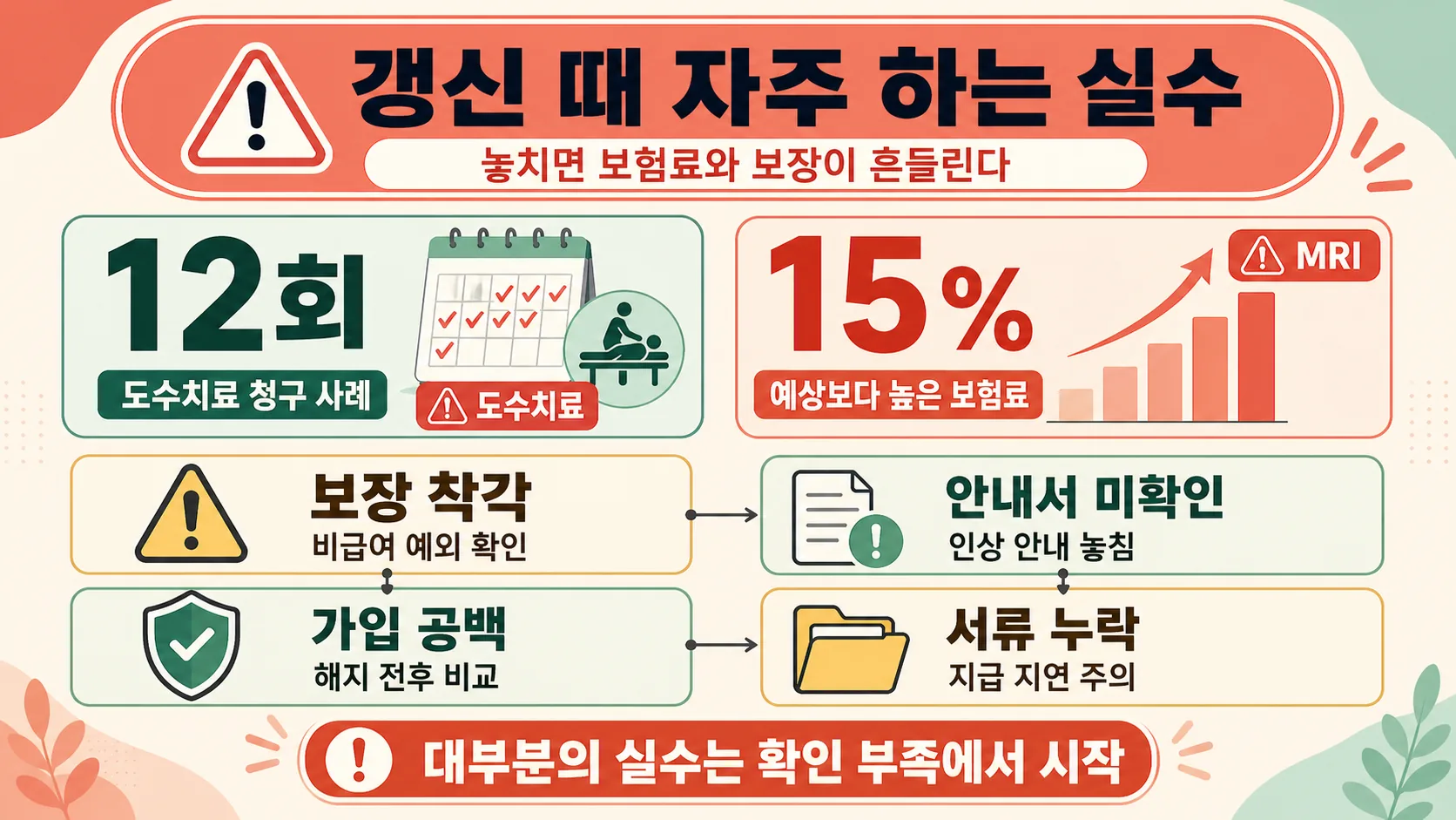 흔한 실수와 주의점