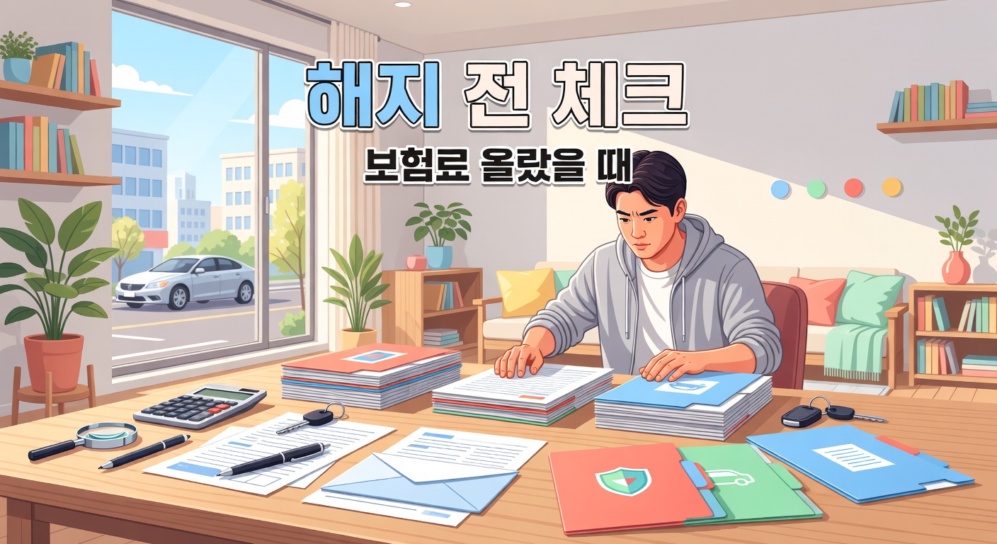 보험료 올랐을 때 해지 전 체크포인트 — 줄이면서 유지하는 법