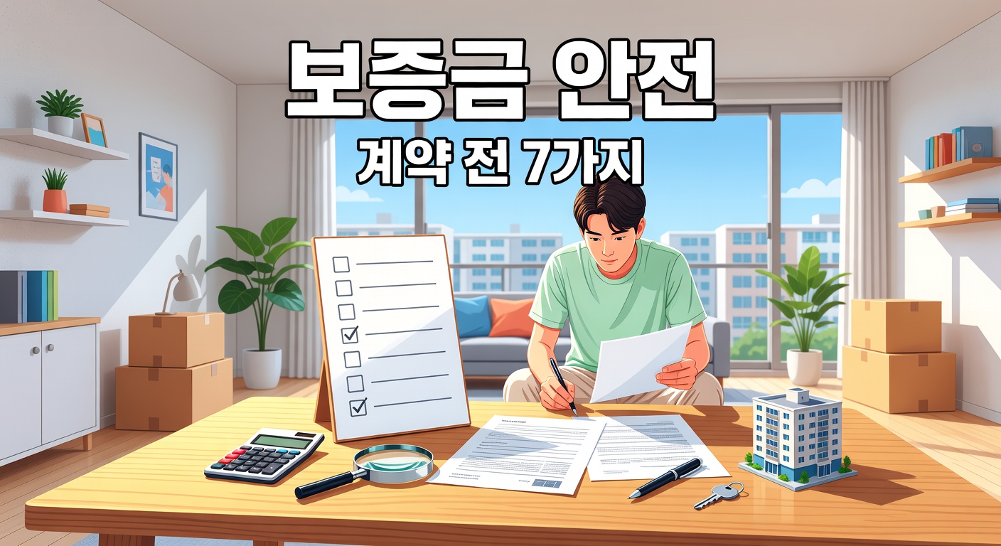 전세 보증금 안전 확인 — 계약 전 꼭 거쳐야 할 7가지 체크리스트