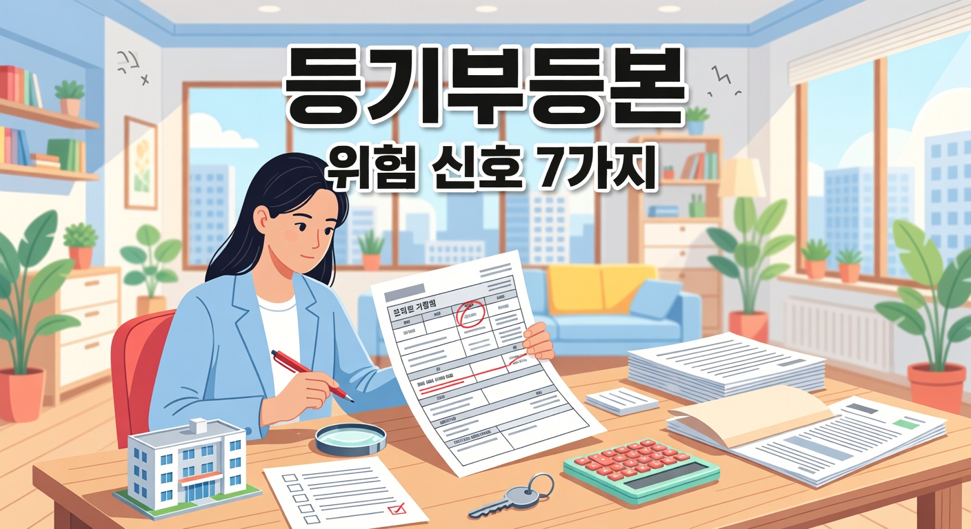 전세 계약 전 등기부등본 — 갑구·을구 위험 신호 7가지 체크리스트