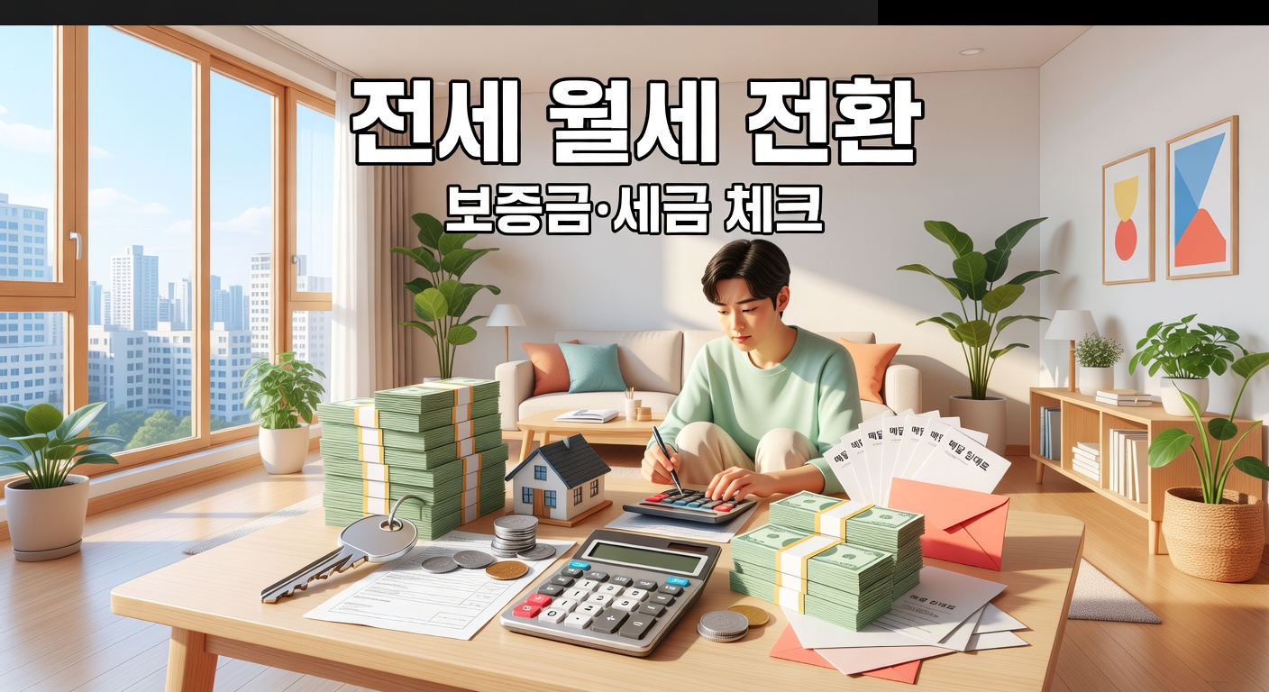 전세에서 월세 전환 — 보증금·이자·세금·현금흐름 체크포인트