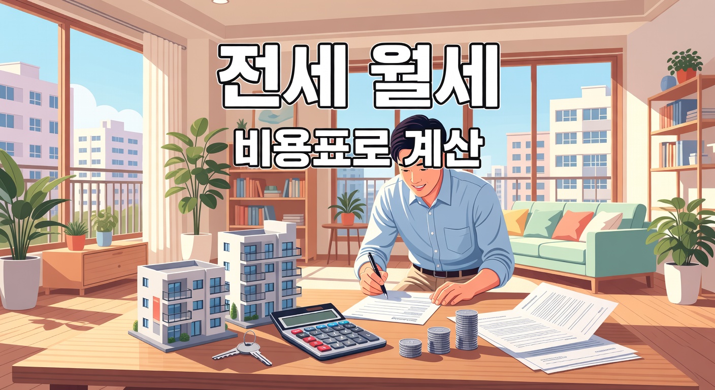 전세 vs 월세 비용 비교 — 직장인이 숫자로 판단하는 기준
