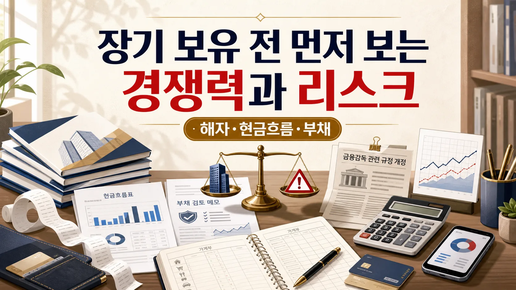 장기 보유 체크포인트 — 해자·현금흐름·부채, 지금 봐야 할 이유