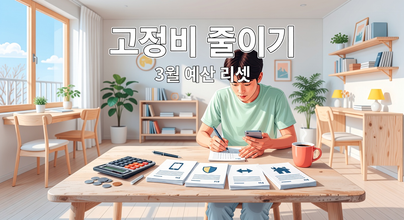 3월 가계 고정비 줄이기 — 통신·보험·구독·관리비 예산 리셋 체크리스트