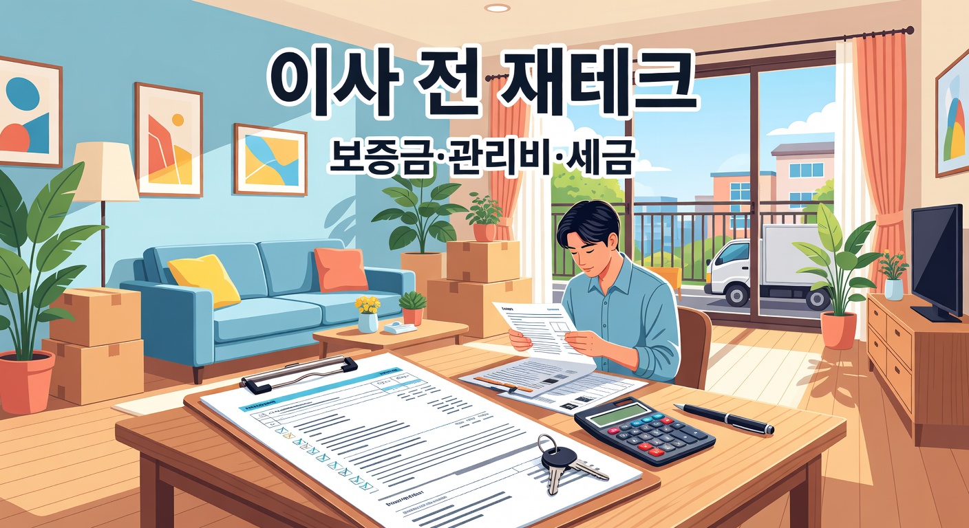 이사 전 재테크 체크리스트 — 보증금·관리비·세금까지 돈 새는 구멍 막기