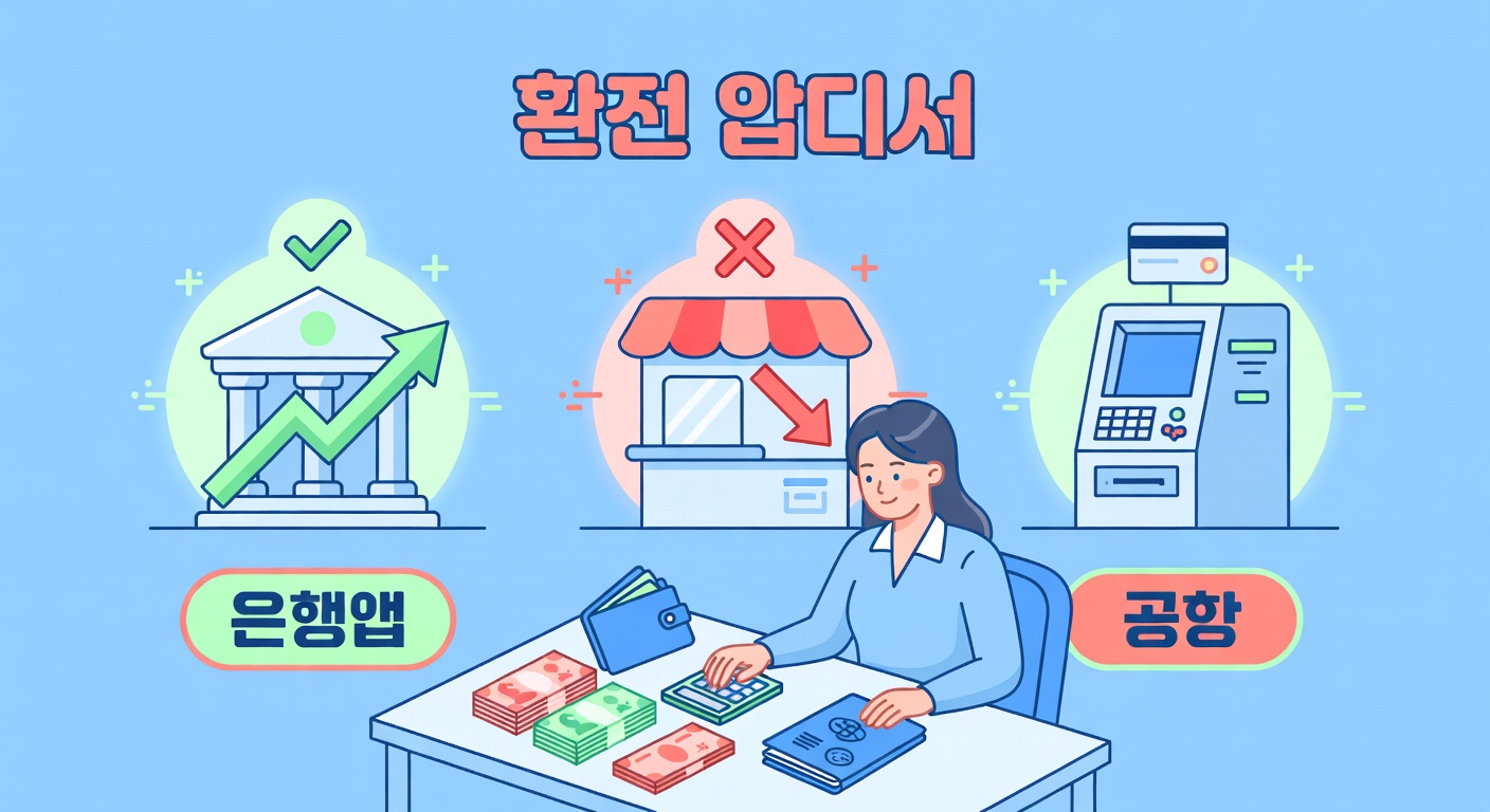 해외여행 환전 수수료 비교 — 가장 싸게 바꾸는 방법 총정리