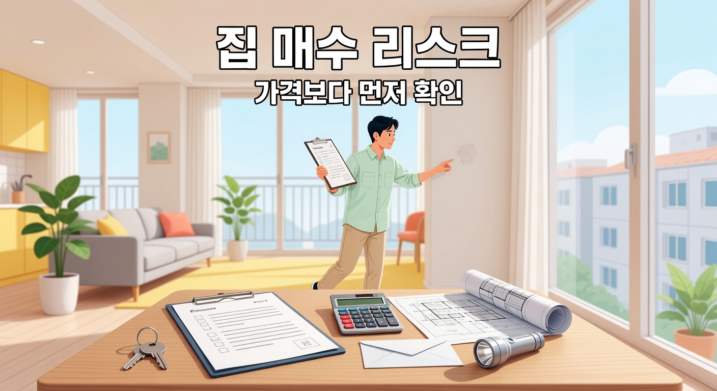 침체기 집 매수 전 체크할 5가지 리스크 — 계약·대출·가격·하자·세금