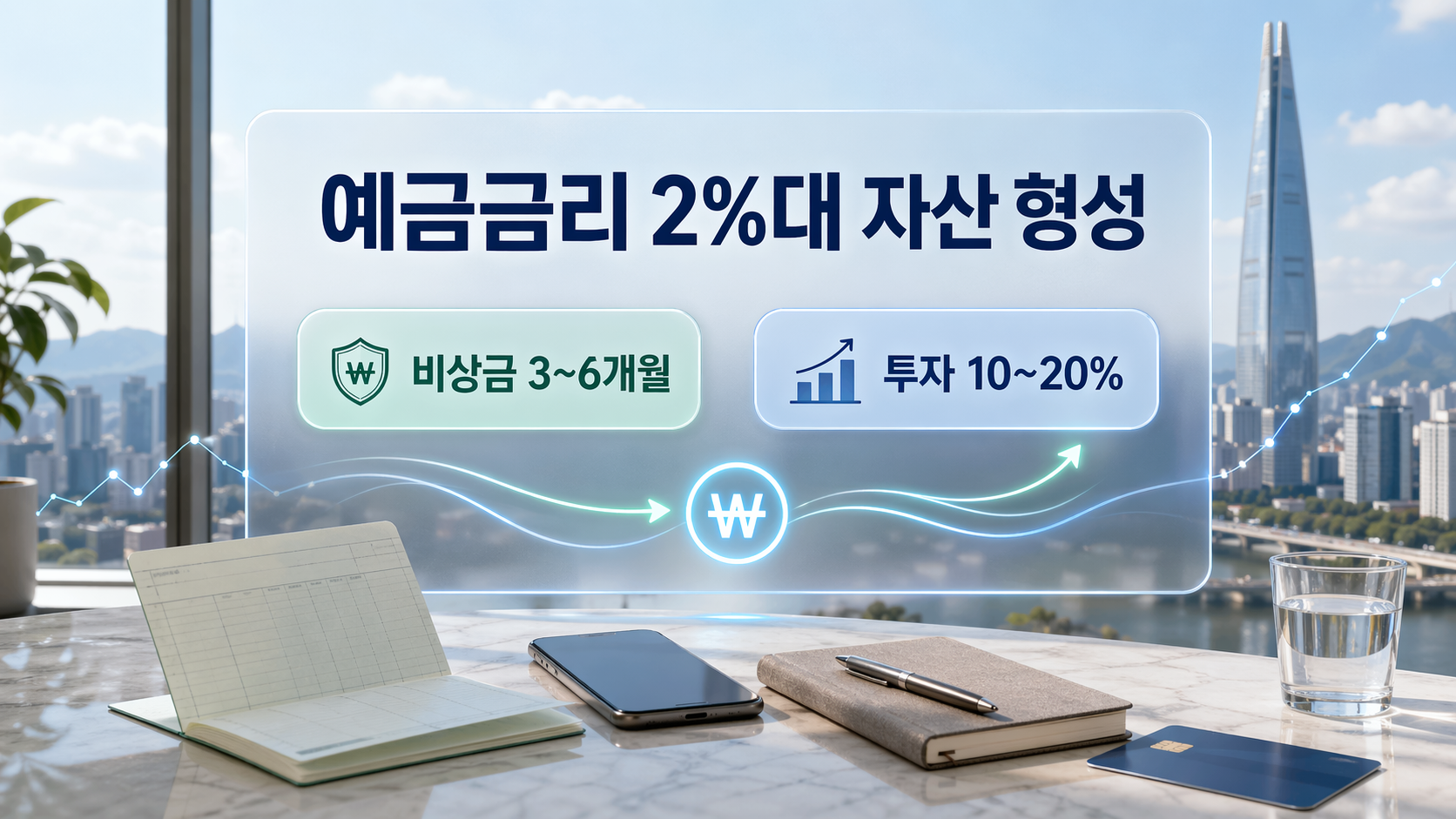 예금금리 2%대에서 자산 형성, 저축 vs 투자 비율 조정법 — 지금 조정해야 할 3가지