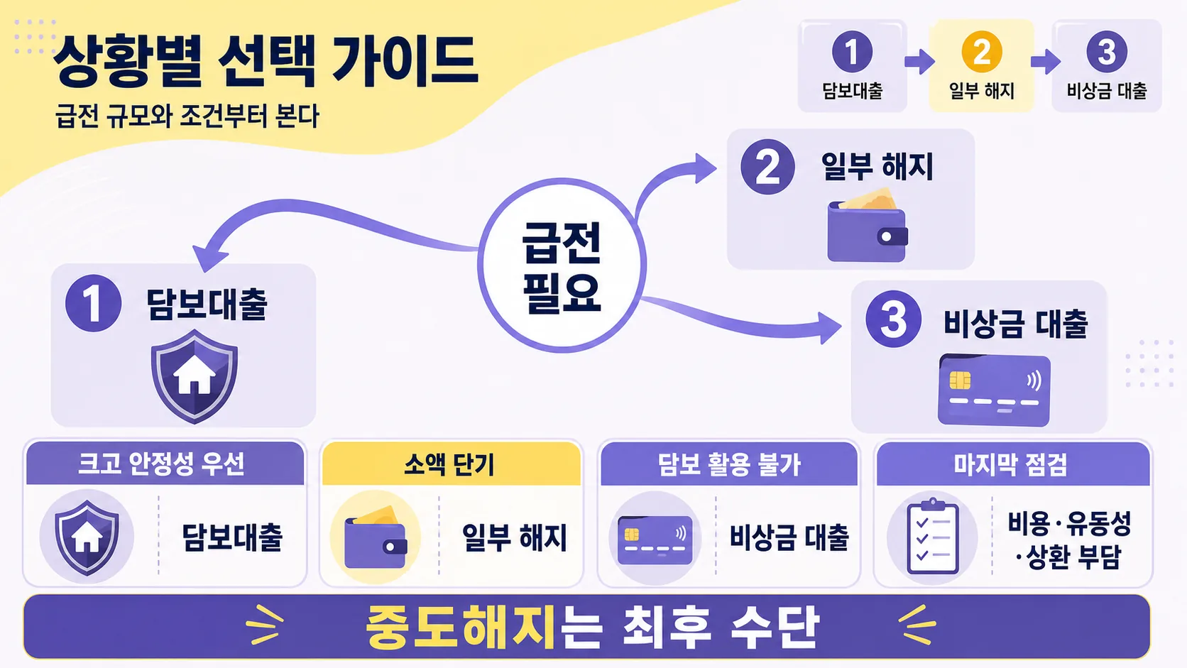 상황별 선택 가이드