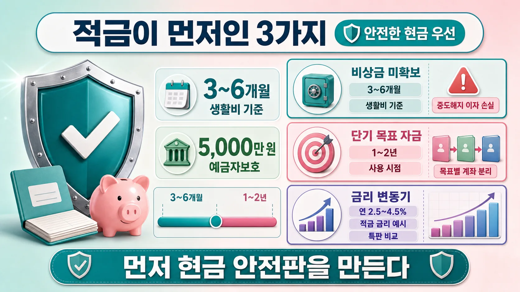 적금 먼저 시작해야 하는 경우