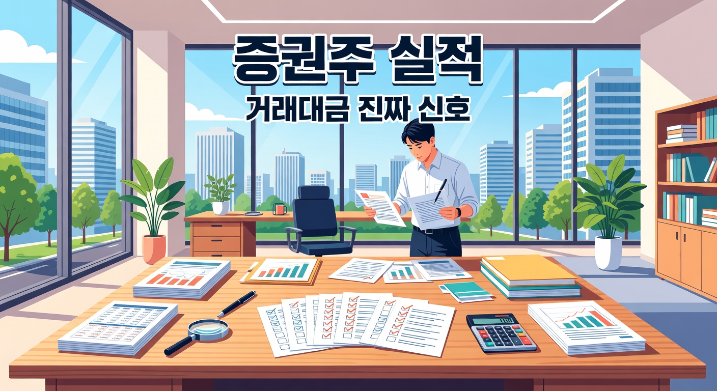 증권주 실적, 거래대금 폭발이 진짜 신호인지 먼저 볼 6가지