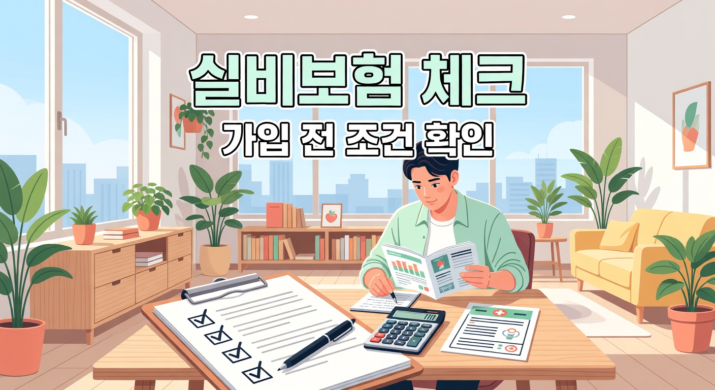실비보험 가입 전 확인할 것 — 조건·보장·자기부담금 체크리스트