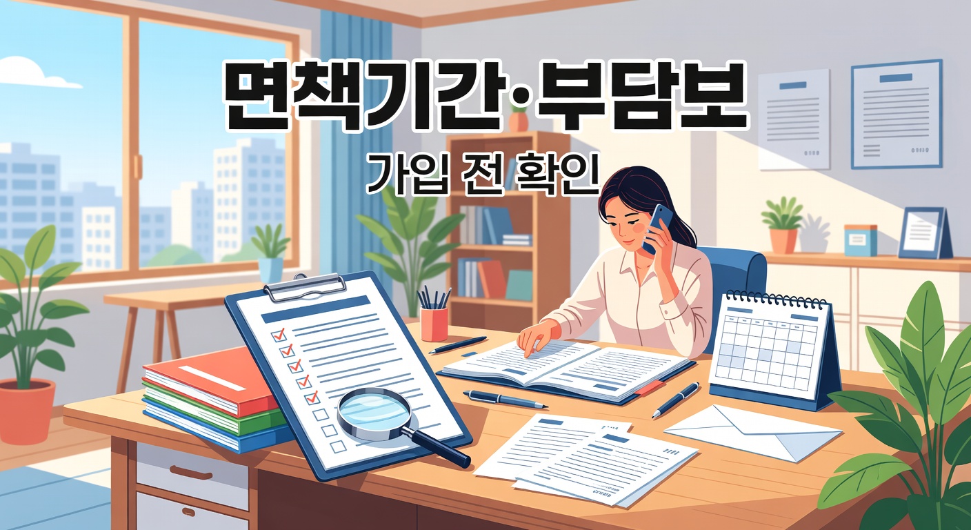 실손보험 면책기간·부담보 — 가입 전 확인 체크리스트