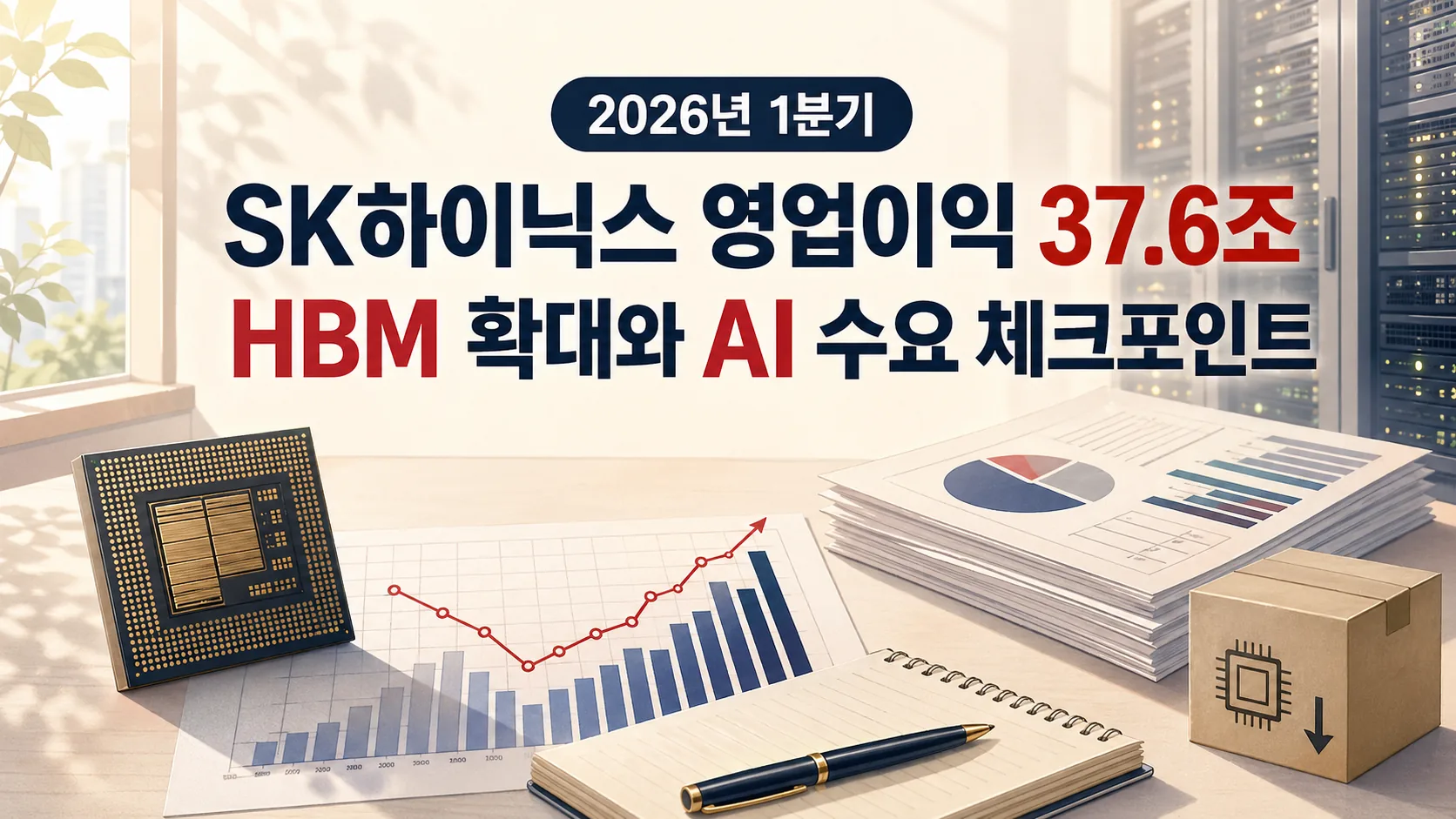 SK하이닉스 영업이익 37.6조, HBM 확대 vs AI 수요 체크포인트