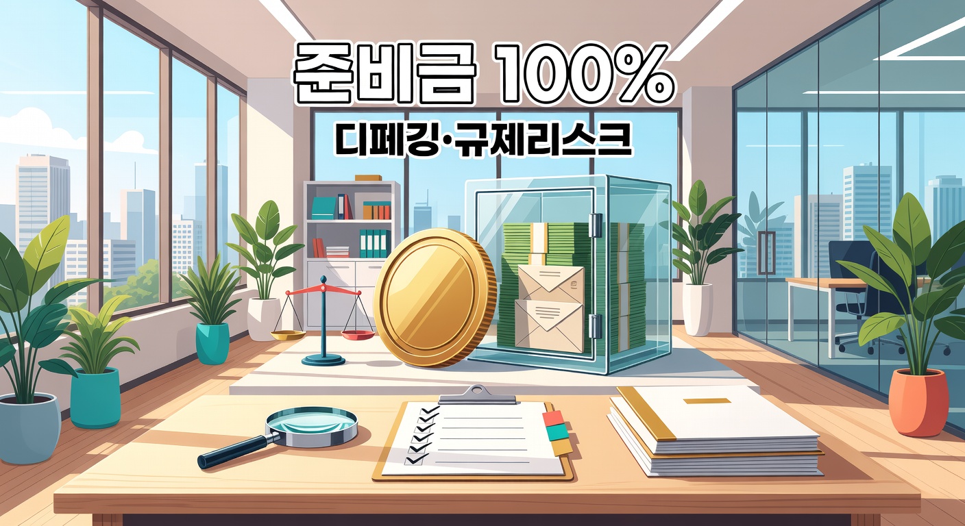 스테이블코인 준비금 100% 확보 여부 — 디페깅 vs 규제 리스크 체크포인트