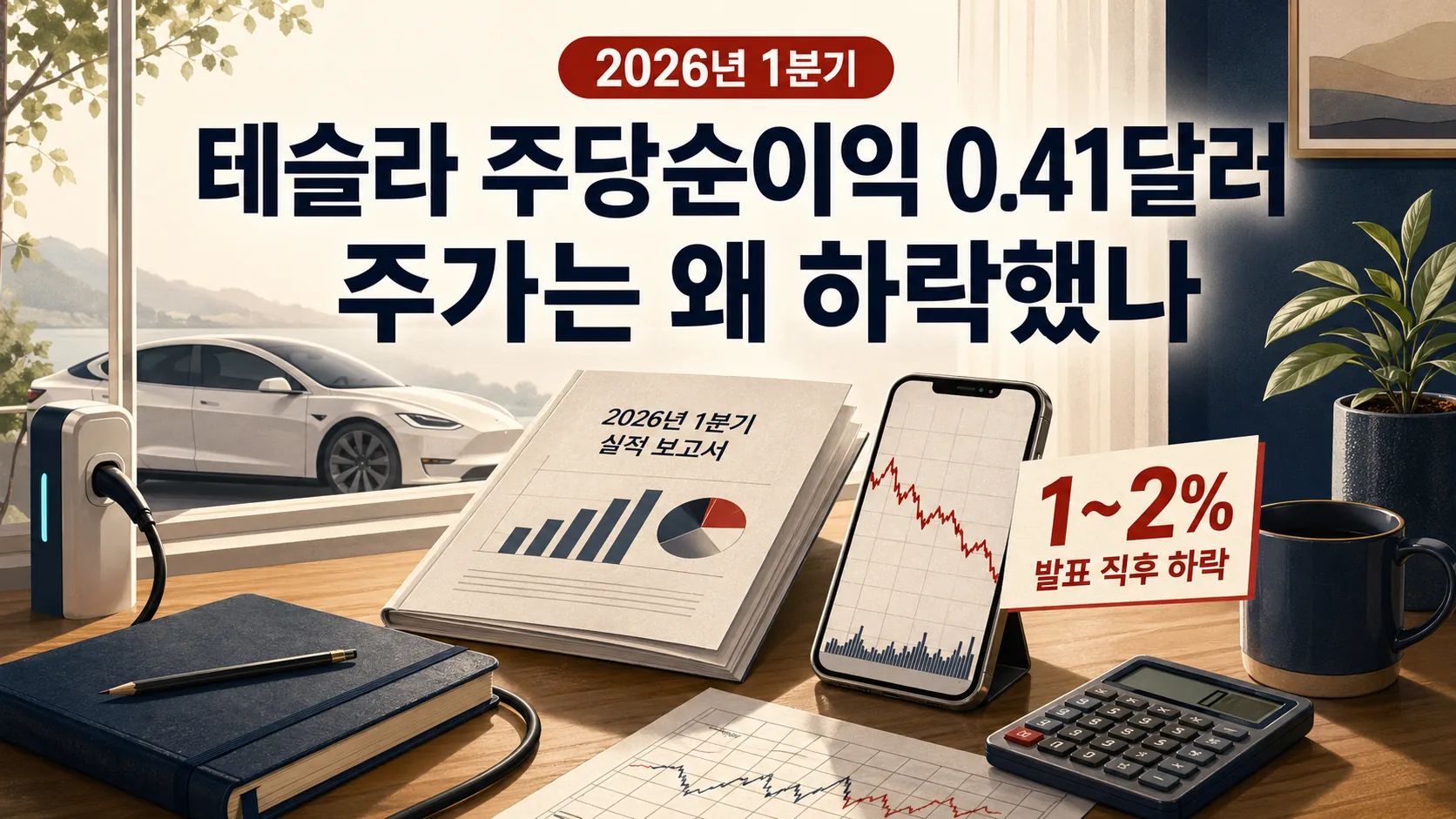 테슬라 EPS 0.41달러 vs 주가 하락, 지금 사야 할까?