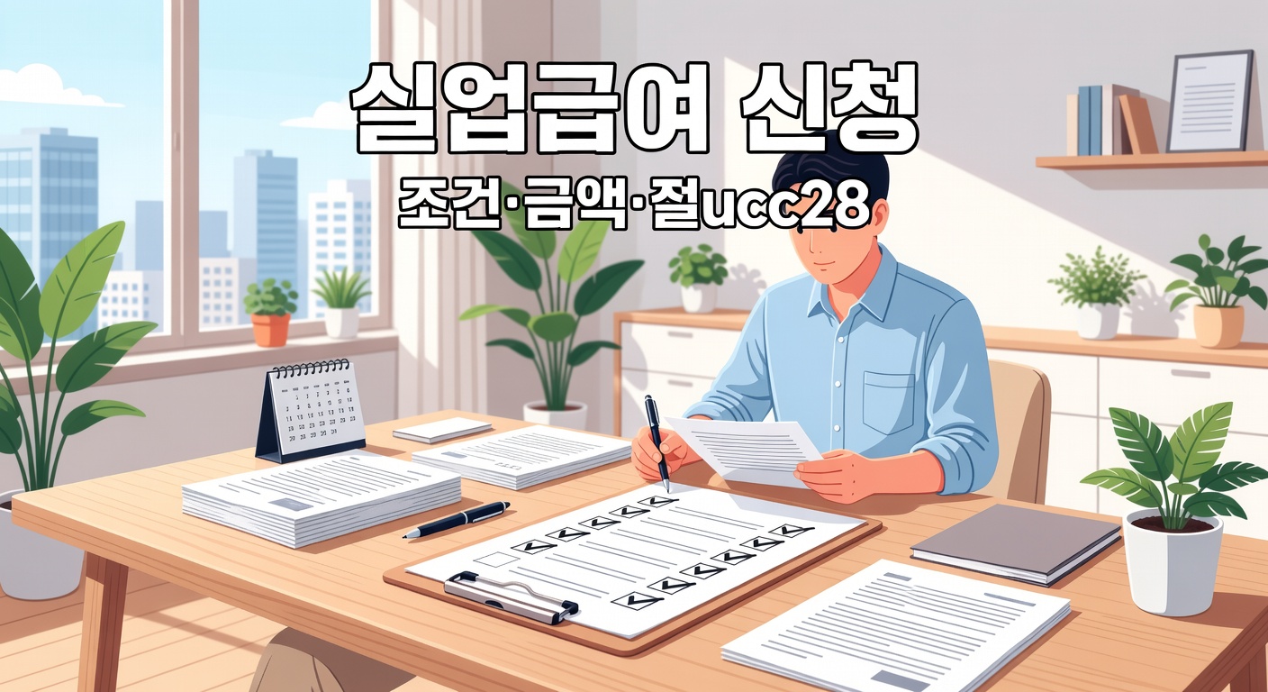 실업급여 신청 전 체크리스트 — 조건·금액·절차 한번에 정리