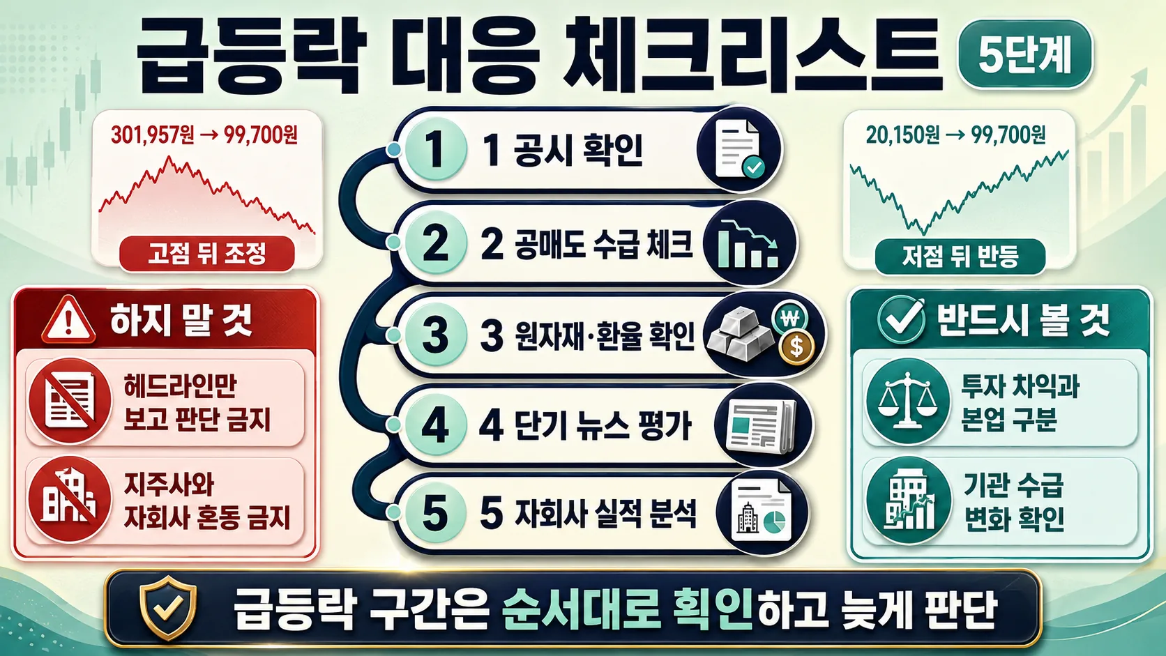 급등락 대응 체크리스트