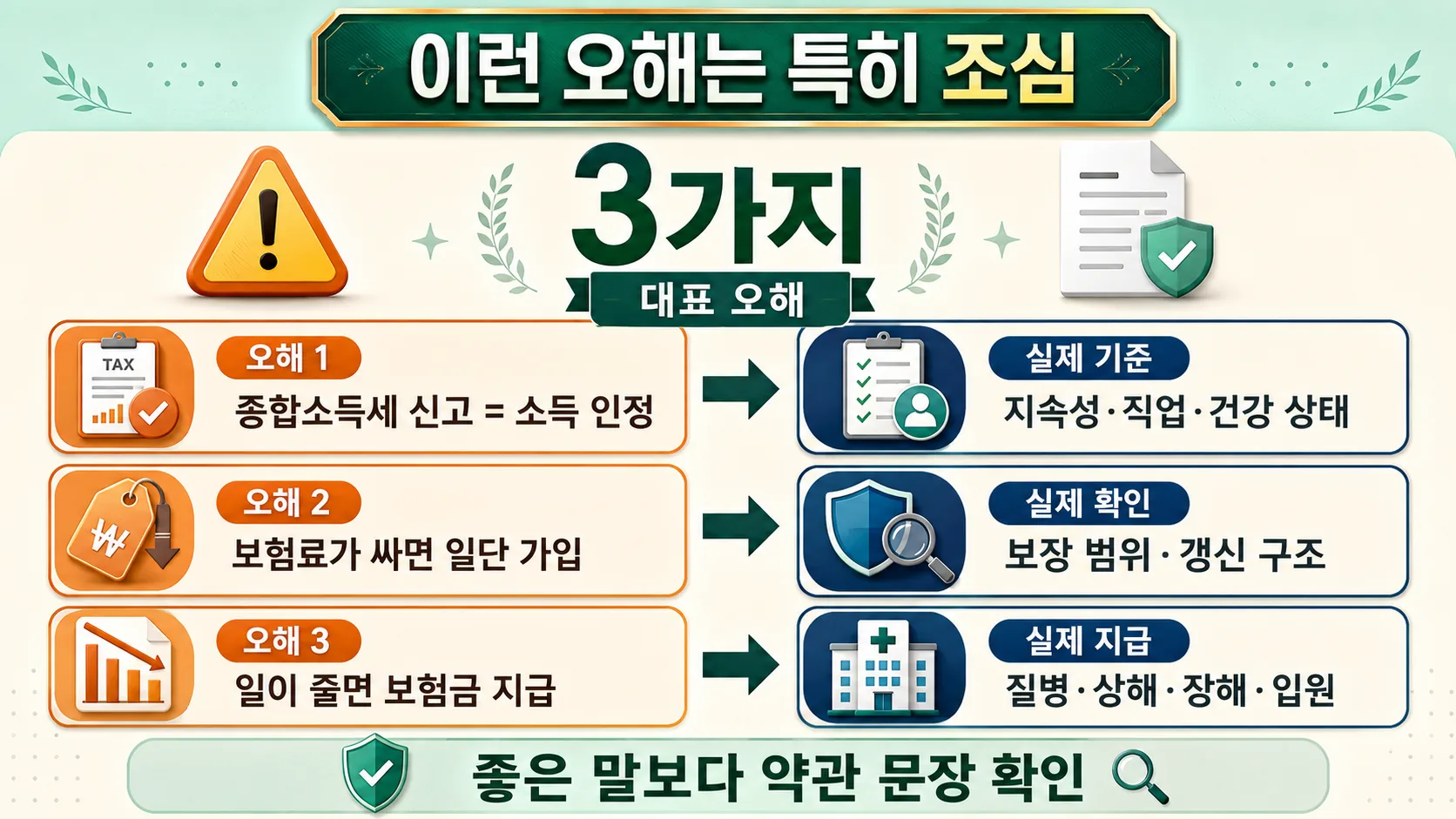 가입 전 오해 3가지