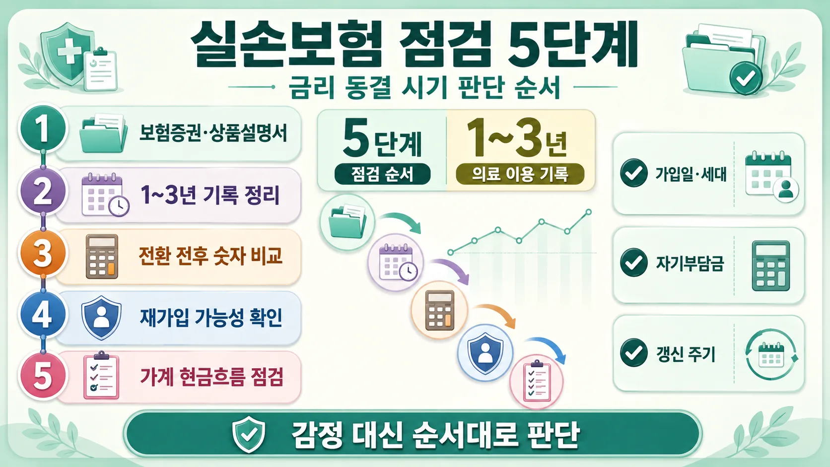 실손보험 점검 5단계