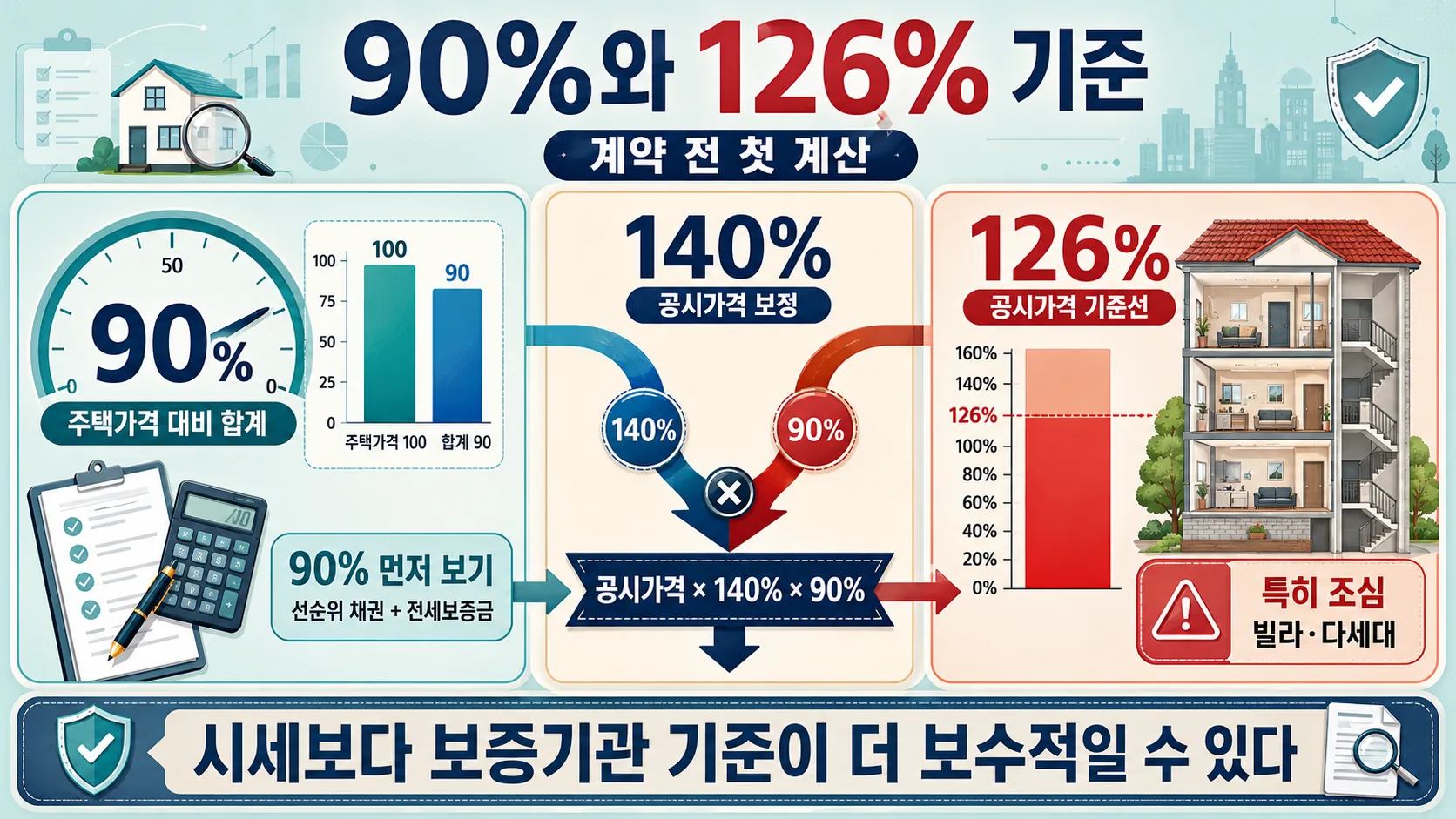 90%와 126% 기준