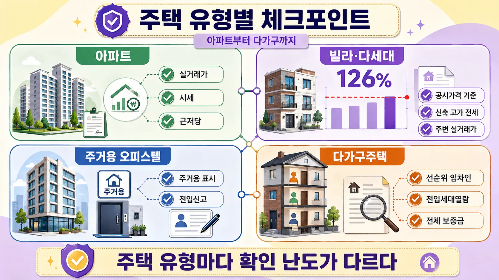 주택 유형별 체크포인트