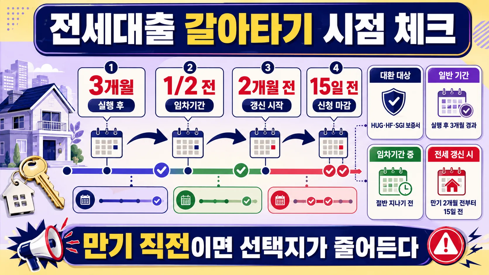 전세대출 갈아타기 가능 시점