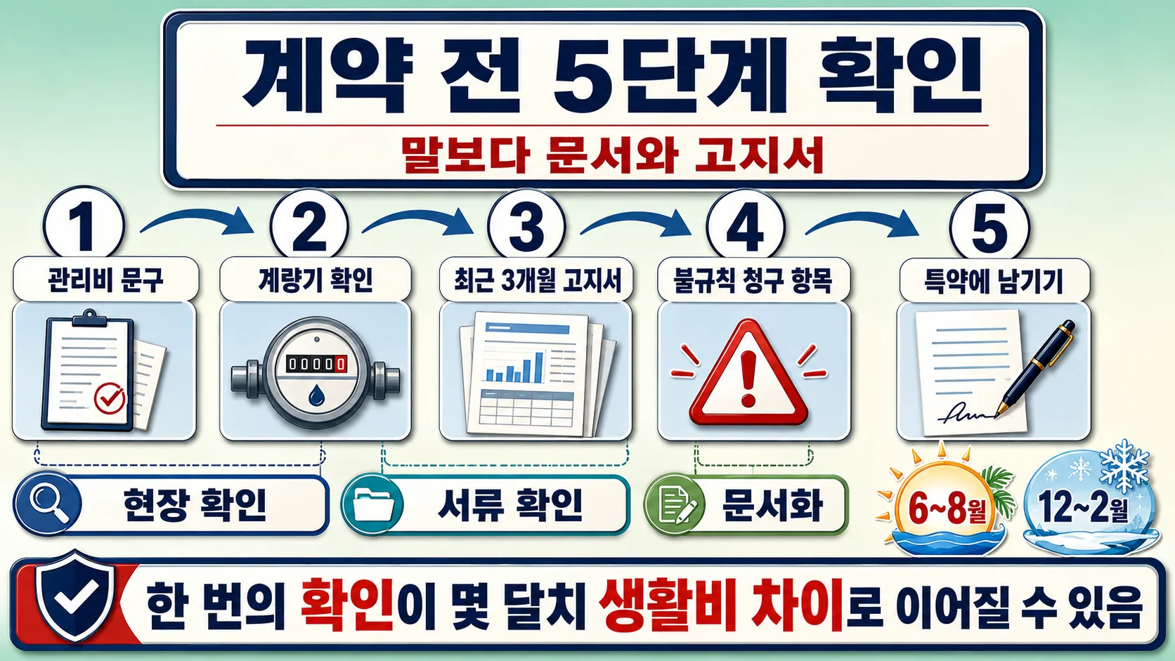 계약 전 확인 순서