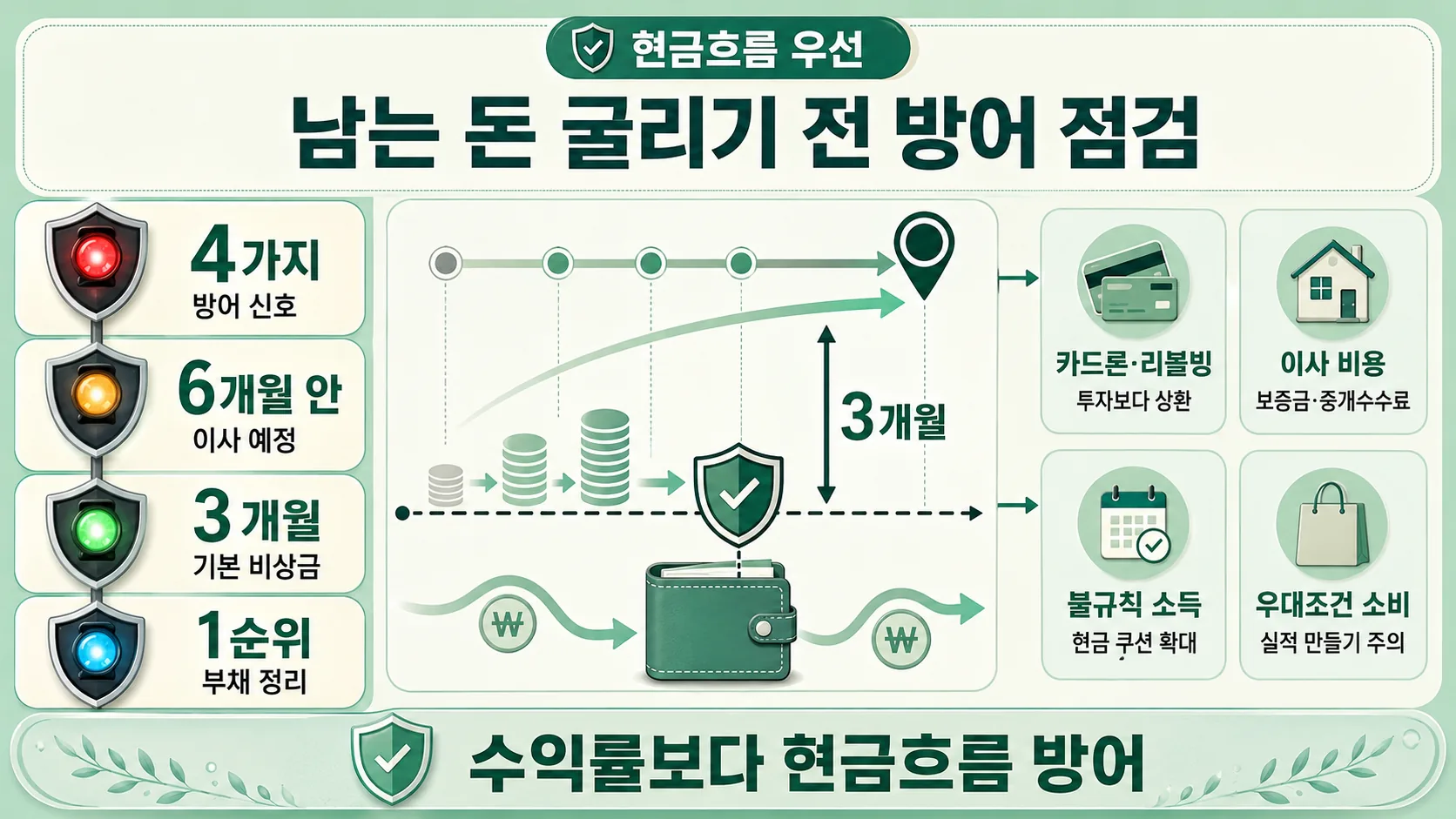 방어가 먼저인 4가지 신호