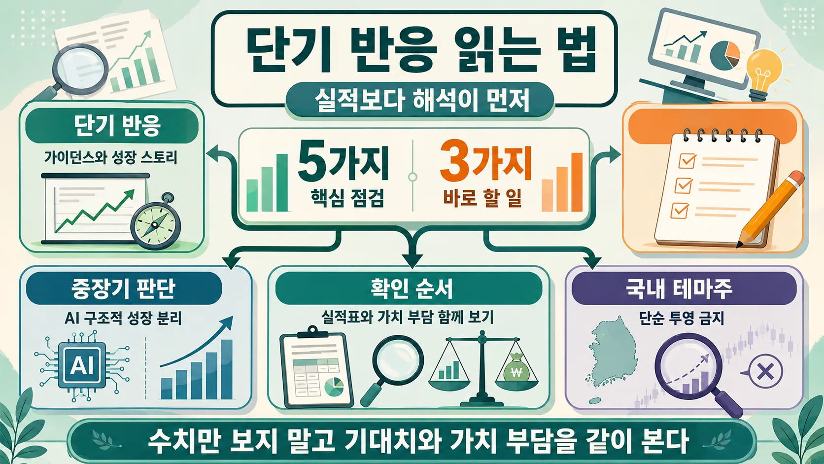 단기 반응 해석 원칙