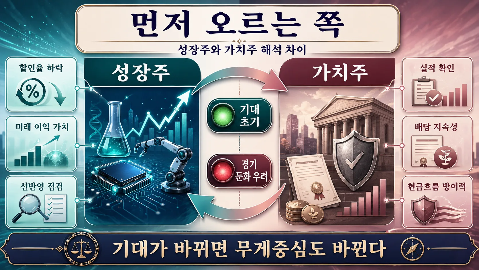 성장주 선반영과 가치주 방어력
