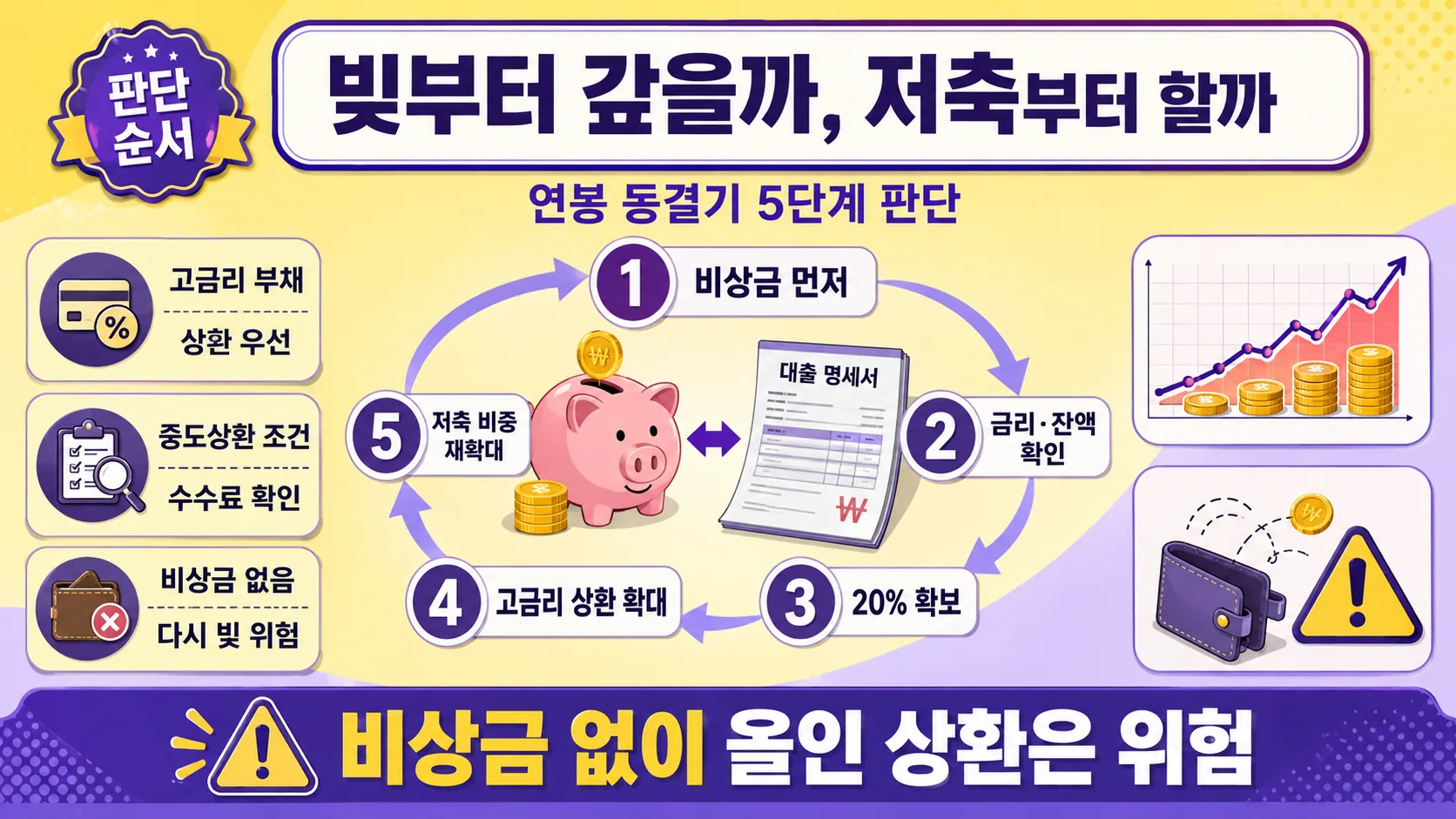 빚 상환과 저축 판단 순서