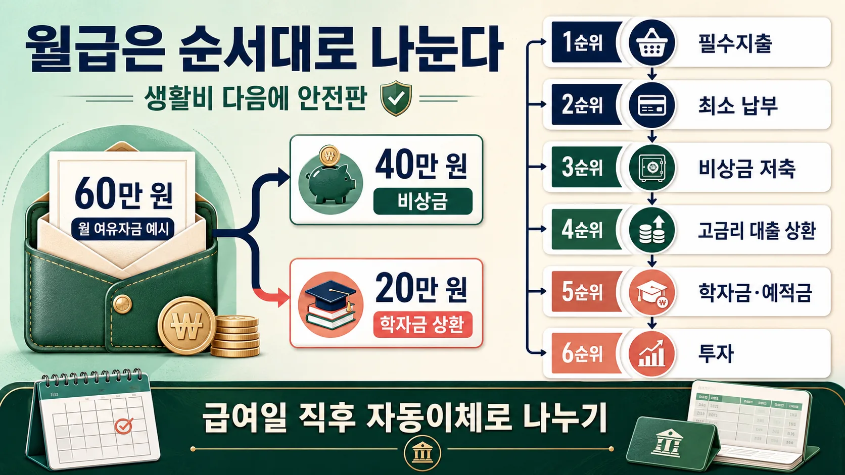 월급 배분 순서